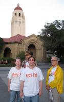 Team photo at Stanford University's hist