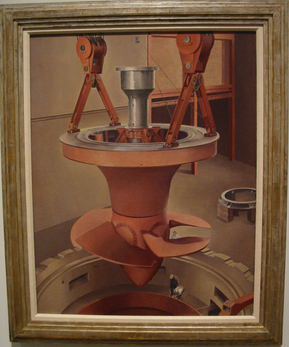 At the Museum: Charles Sheeler, Suspended Power