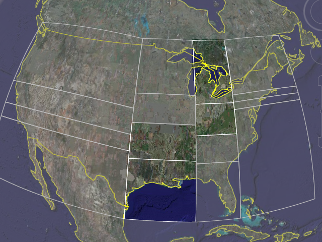 [Map of USA mostly grayed out, but with some middle states highlighted]