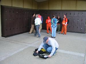 Photo: Lockers Orange Snood + Mystic Fish