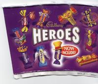 [Photo: the Heroes mini-candy bar packaging made no sense]
