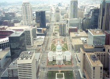 [Photo: view of downtown St Louis from the StL arch by Matthew Ryan]