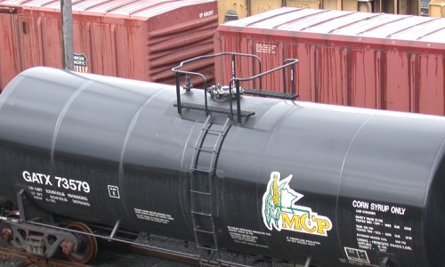 [Photo: Tanker car GATX 73579 is for Corn Syrup Only]