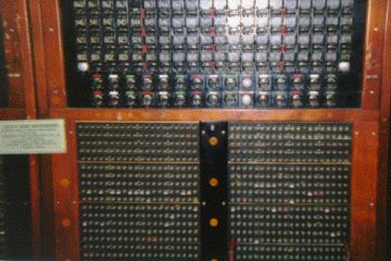 [Photo: switchboard]