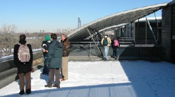 [Photo: Balcony of the new Dorms]