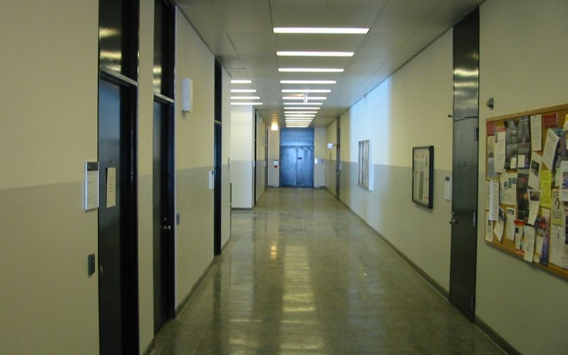 [Photo: IIT Engineering Building Hallway]
