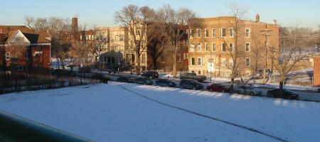 [Photo: Snowy Lot]