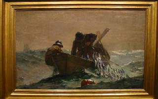 [Photo: Painting of Fishermen]