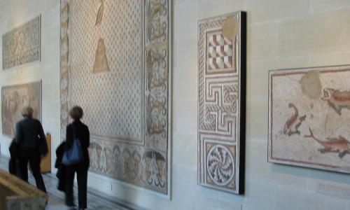 [Photo: Roman mosaics]