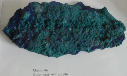[Photo: malachite and azureite from bridgwater, somerset]