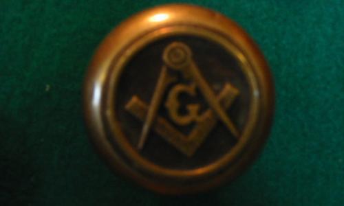 [Photo: Masonic Doorknob at the City Museum]