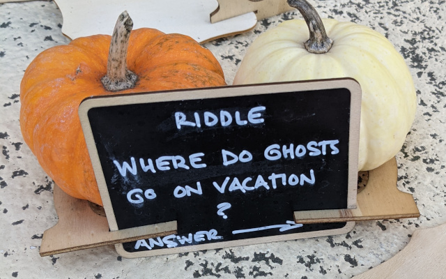 Riddle: Where do ghosts go on vacation?