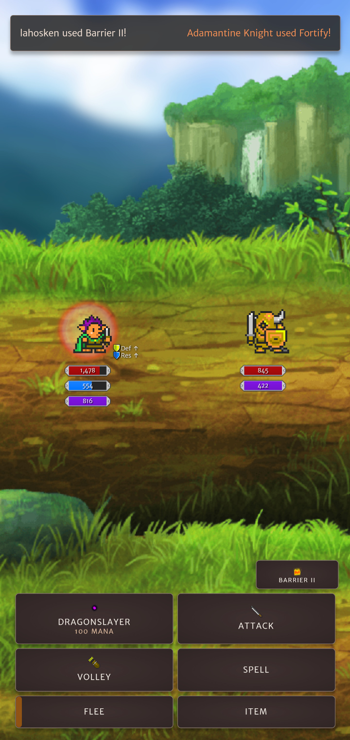 screenshot depicting a little battle