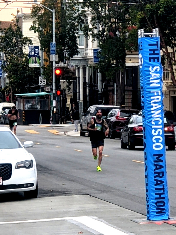 view of San Francisco Marathon in the Lower Haight