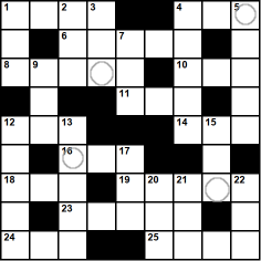 crossword grid in the cryptic, un-American style