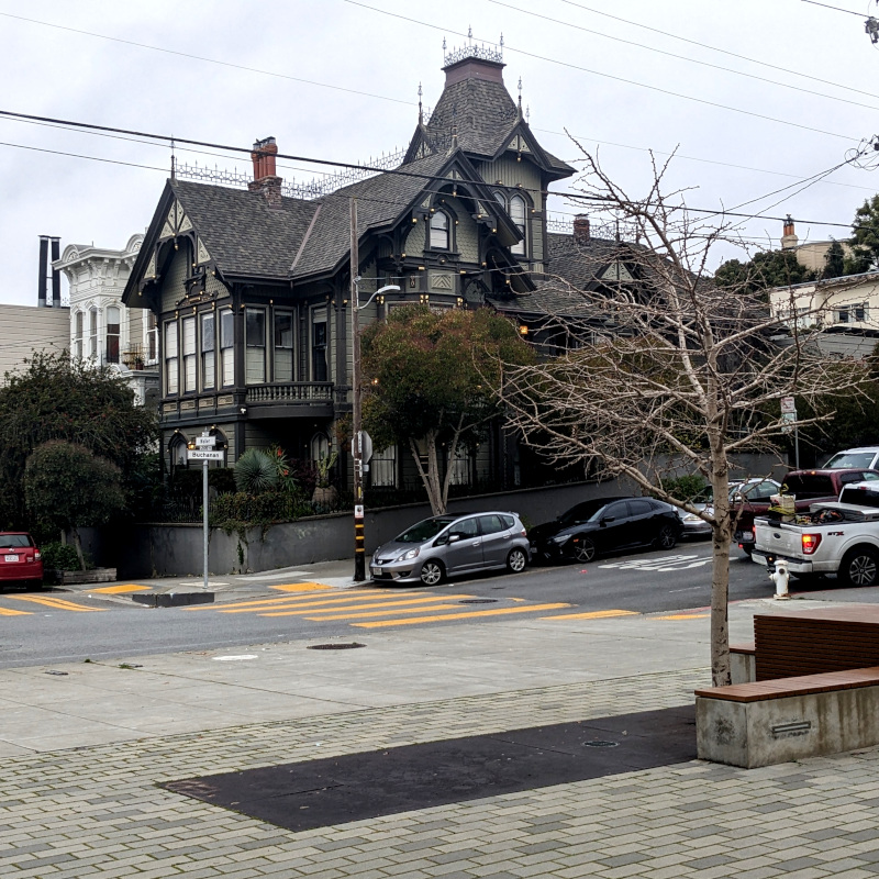 San Francisco's Nightingale House, as seen from the plaza across the street